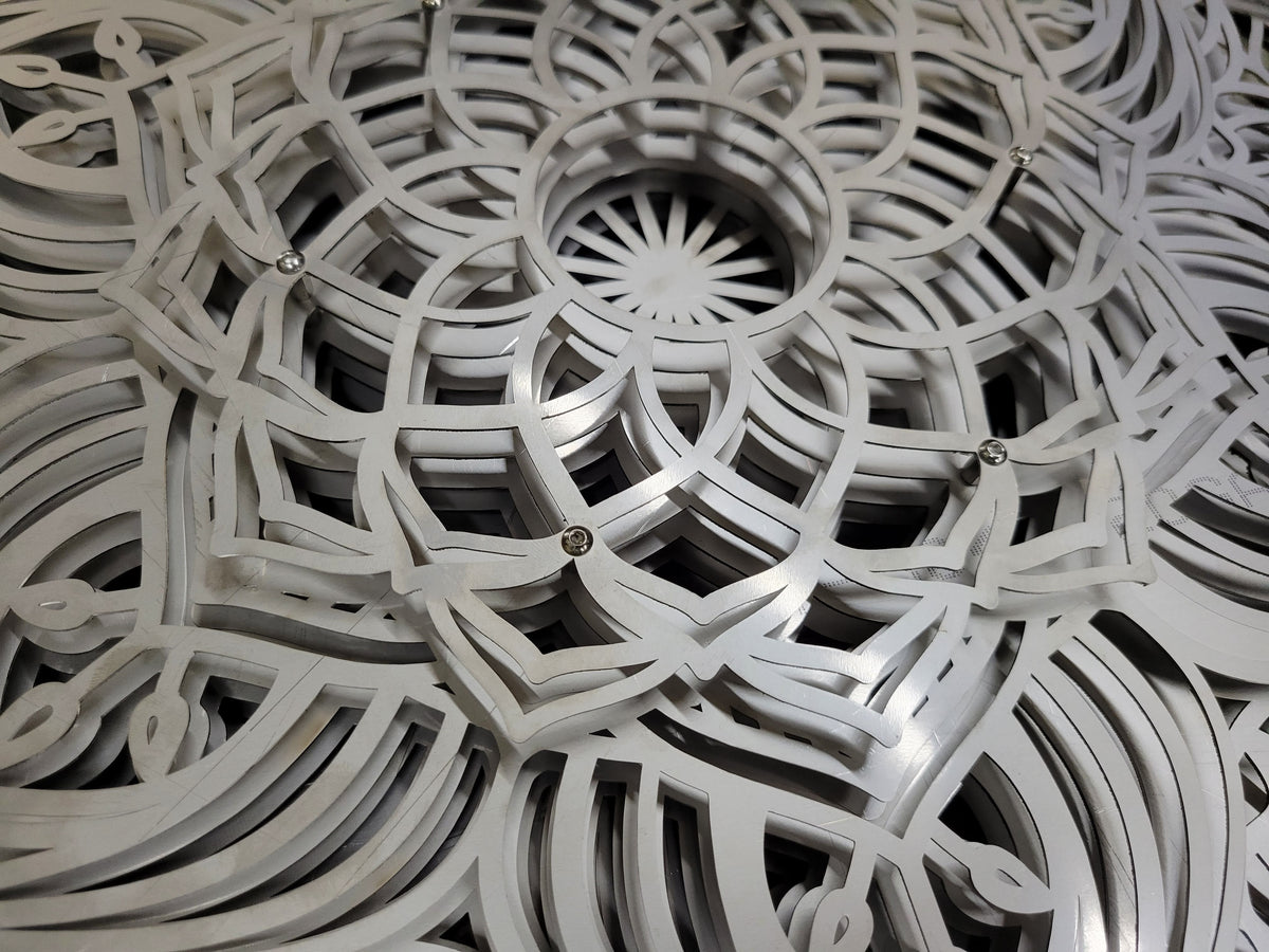 Laser Cut Mandala Layered Art - RGB and Burner Options